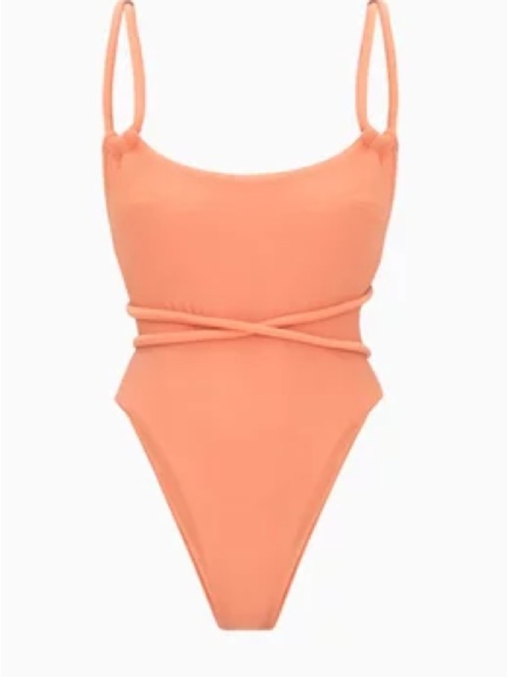 NWT Andrea Iyamah Lima One-Piece in Peach